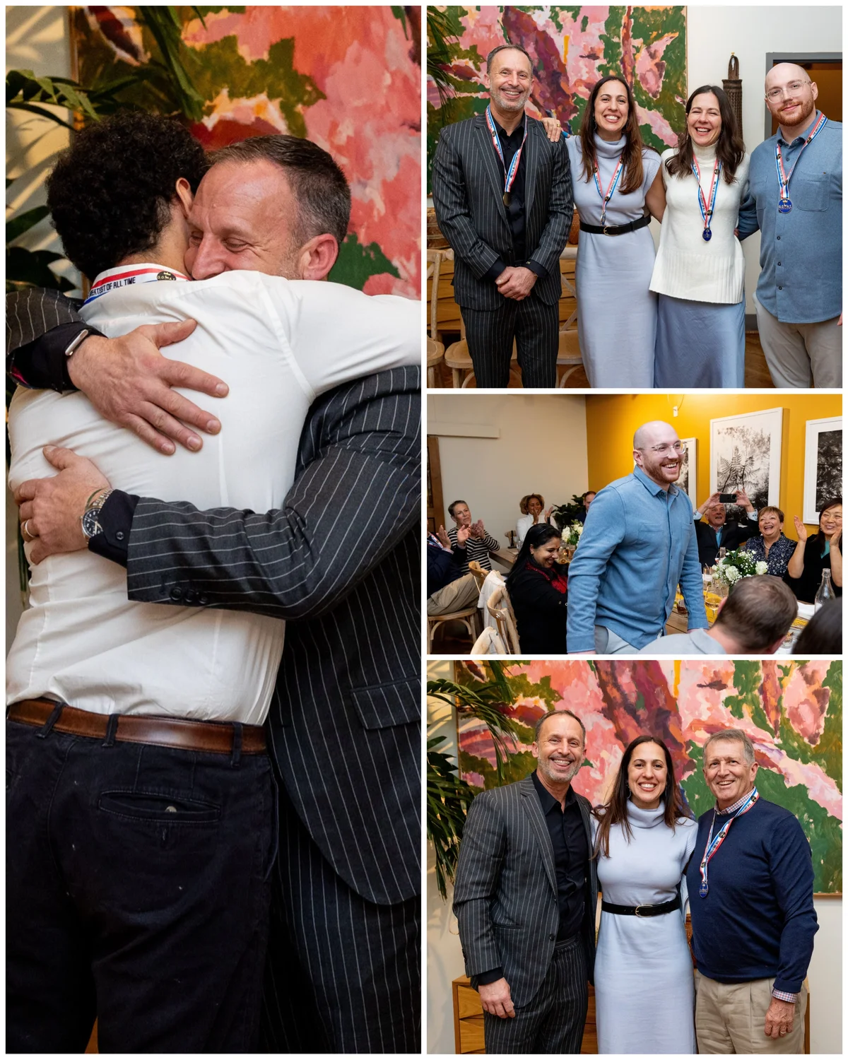 RareMoon team members embracing and celebrating together